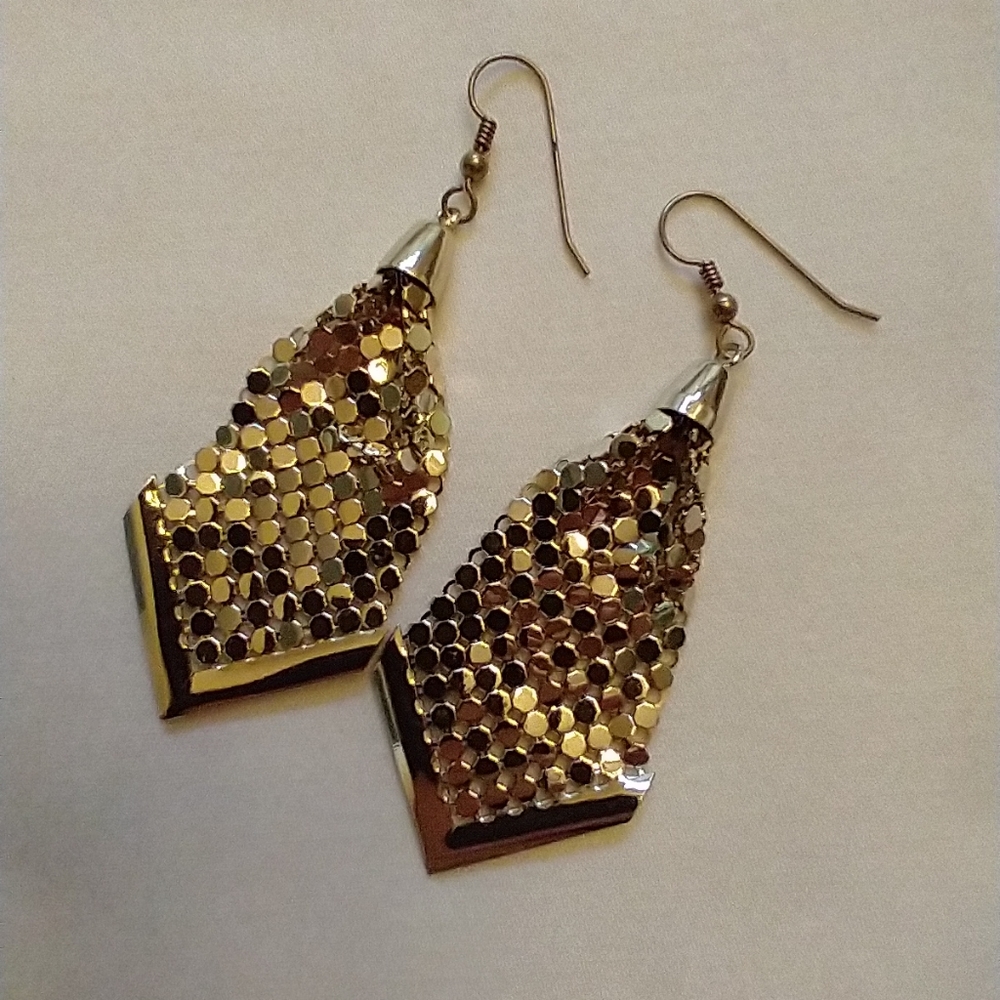 Whiting and Davis mesh earrings - Picture 10 of 14